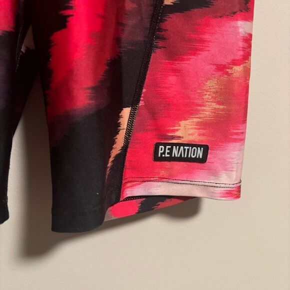 P.E NATION Fluid Short Biker High Rise in Print- Size Small - Picture 8 of 12